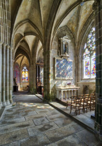 2nd 'Treguier Cathedral - South Choir Aisle. David Brookes ARPS
