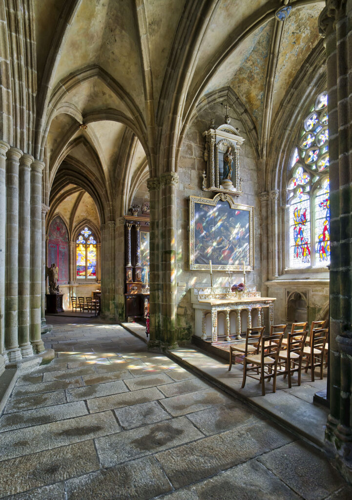 2nd 'Treguier Cathedral - South Choir Aisle. David Brookes ARPS