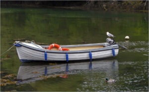 Dinghy at rest